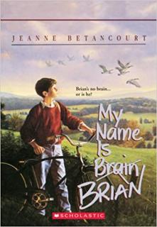 A young boy with a bike overlooking rolling hills. Birds are flying in the sky.