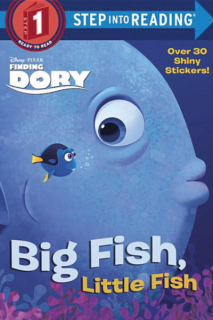 Dory swimming next to a much larger fish