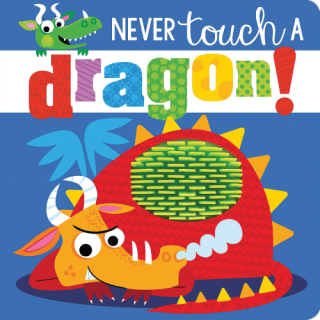 A cartoon dragon with smoke coming from its nose.