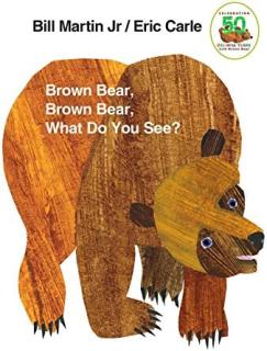 A painting of a brown bear