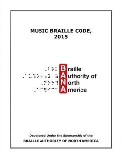 Picture of front cover of the Music Braille Code