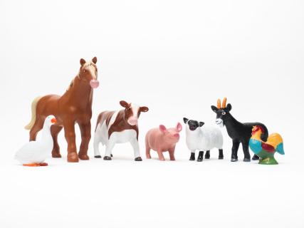 Picture of plastic animal manipulatives