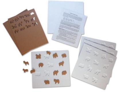 Picture of animal shapes pages set. 