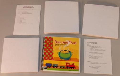 Picture of BOP First Grade Unit 5 kit contents.