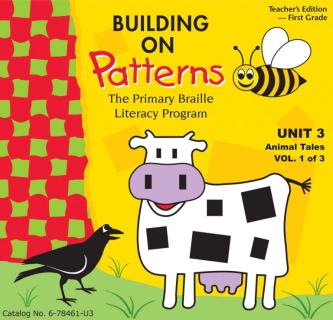 Picture of cover of braille teacher's manual for BOP First Grade Unit 3. 