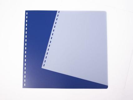 Picture of blue and clear frosted covers.