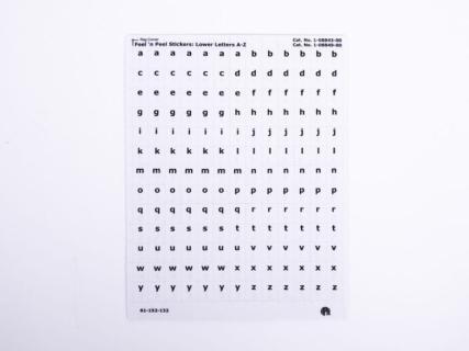 Picture of braille-print alphabet letters.