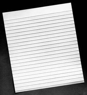 Picture of embossed writing paper. 