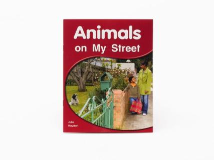 Picture of "Animals On My Street" book cover. 