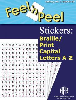 Picture of Feel 'n Peel Capital Letter stickers. 