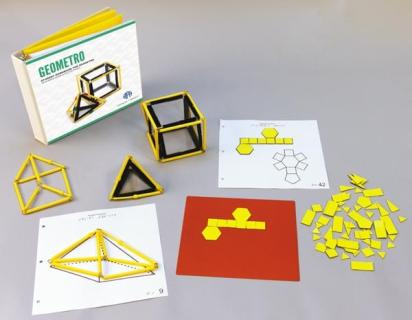 Picture of Geometro Student Workbook kit contents. 