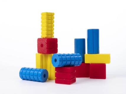 Picture of giant textured beads.