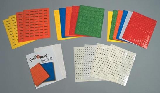 Picture of stickers. 