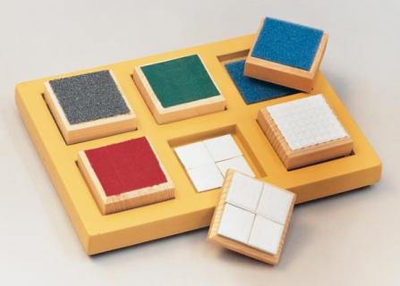 Picture of textured blocks. 