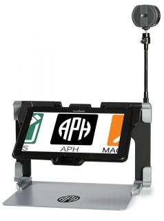 Picture of Matt Connect tablet on stand.