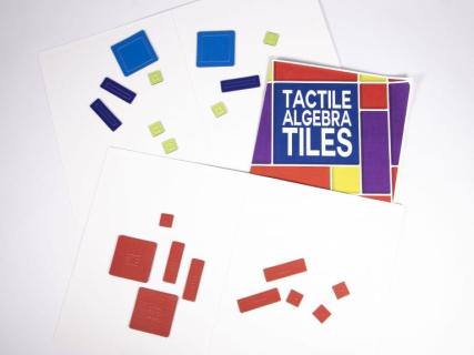 Picture of Tactile Algebra Tiles and Working Board.