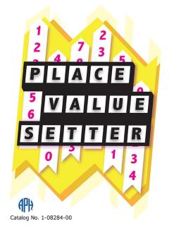 Picture of Place Value Setter Guidebook.