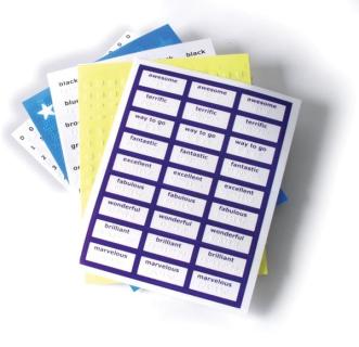 Picture of Feel 'n Peel stickers. 