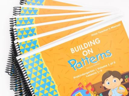 Picture of teacher's kit books.
