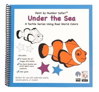 Paint by Number Under the Sea cover with a picture of a fish.