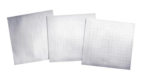 Low relief embossed graph sheets.