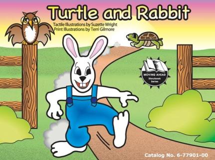 Turtle and Rabbit book cover with a rabbit, owl and turtle.