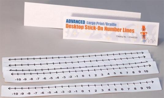 Advanced stick on number lines.