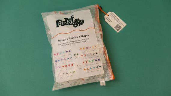 Memory puzzles in bag.