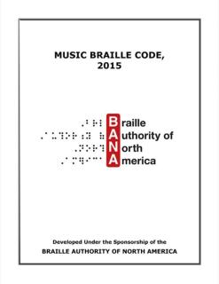 Music Braille Code cover.