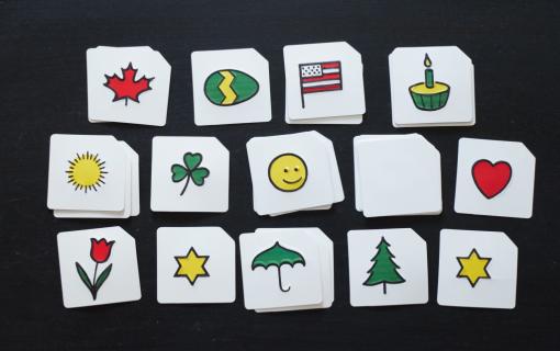 Classroom calendar kit graphics blank cards.