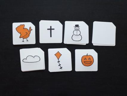 Classroom calendar kit graphics blank cards.
