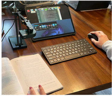 Microsoft Surface with keyboard.