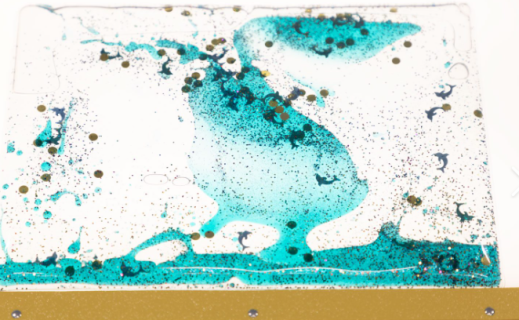 Blue swirly mat